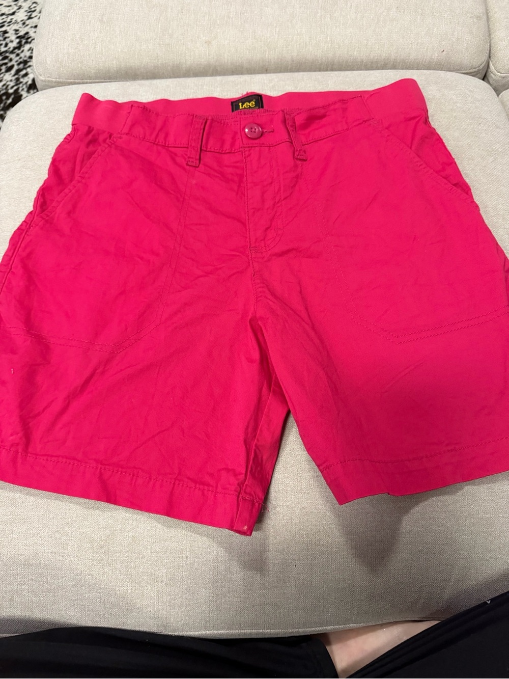 Lee Women's Bright Pink Bermuda Shorts